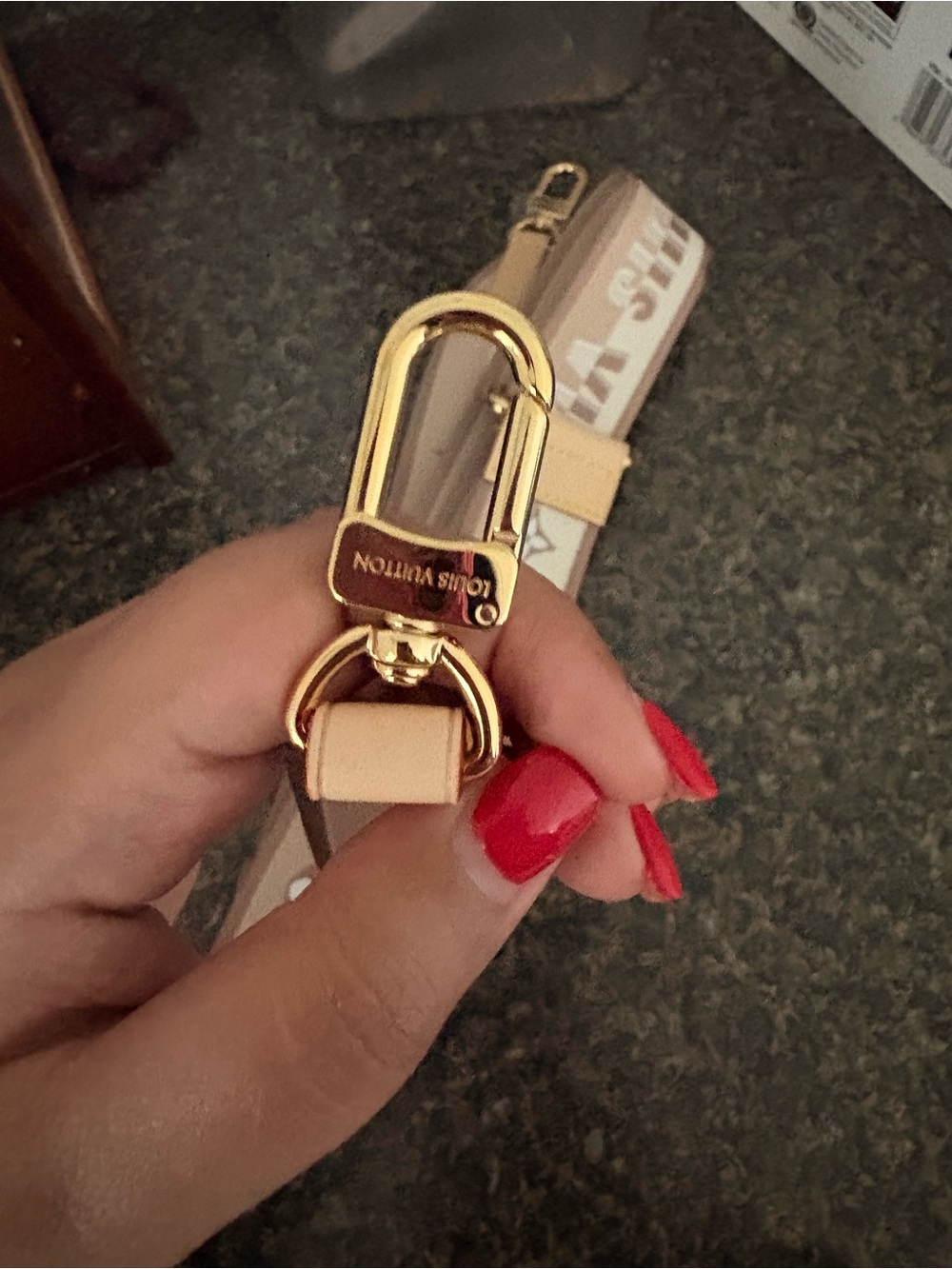 Louis Vuitton Bandouliere Strap with Gold Hardware - Picture 5 of 5